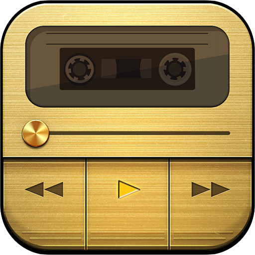 Marshall - Dark Retro Gold/Metal Poweramp V3 Skin icon