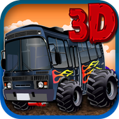 3D Monster Bus Simulator 2015 icon