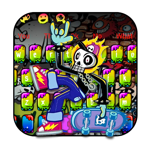 Graffiti Skull Keyboard icon