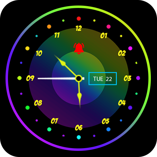 Dark Night Clock Live Wallpaper : Clock WallPaper icon