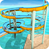 Snow Sliding Adventure 2018: Water Slide Games icon