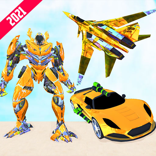 Grand Flying Jet Robot Car Transform Games 2021 icon