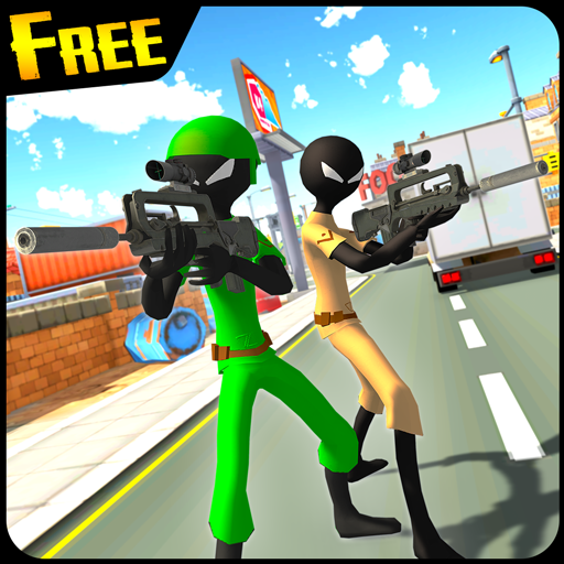Green Stickman Royale Battle: FPS Shooting icon