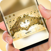 Love Keyboard Gold Sky Theme Hand Heart icon