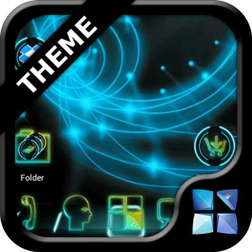 Next Launcher Neon Theme icon