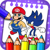 coloring hedgehog icon