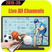 Live Cricket &amp; Sax All TV Channels Online Guide icon