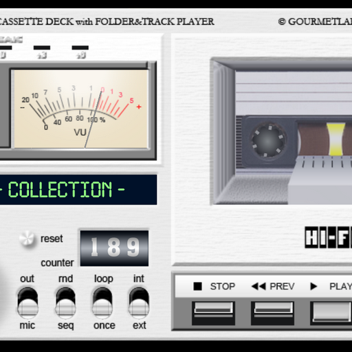 GVC CD-17 folder player VU-meter vintage deck icon