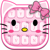 Pink Kitty Bàn phím Chủ đề icon