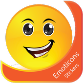 Emoticon stickers for whatsapp icon