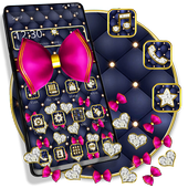 Luxury Pink Gold Bow Gravity Theme icon
