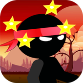 Black ninja punch adventure icon