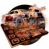 Cool Fire Car Keyboard icon