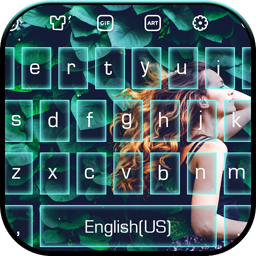Green leaf Photo Keyboard icon