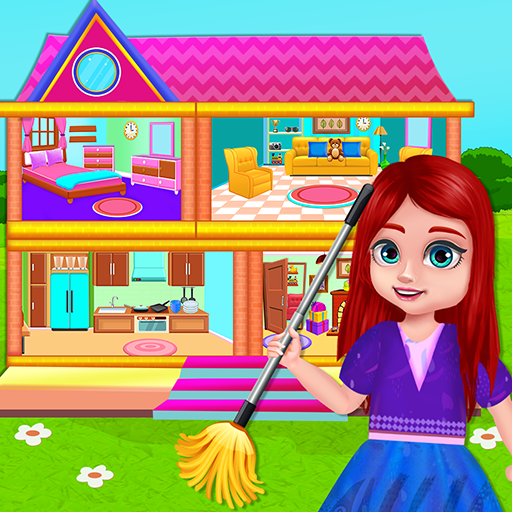 Doll House Makeover Cleaning icon