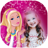 Barbie doll photo frames : Disney doll Photo frame icon