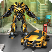 Futuristic Robot Car Fighting icon