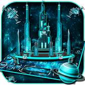 3D Space Galaxy City Keyboard Theme on 9Apps