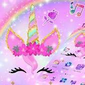 Glitter Rainbow Colorful Cartoon Unicorn Theme on 9Apps