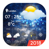2018 Live Weather Clock and Widget icon