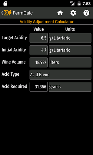 FermCalc Winemaking Calculator screenshot 4