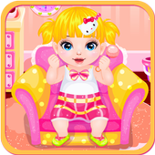 Queen Baby Diaper Change icon