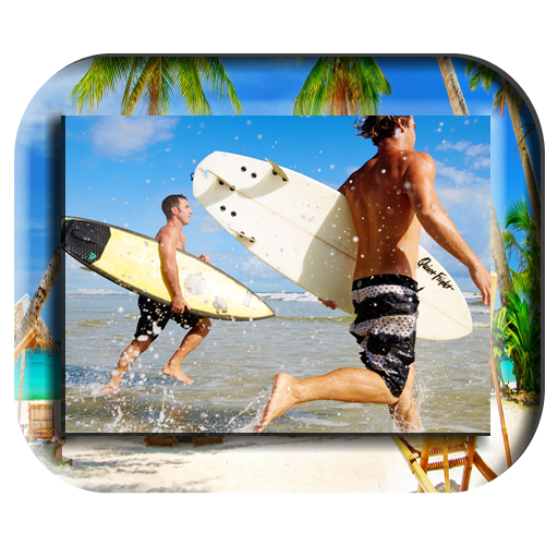 Summer Beach Photo Frame icon