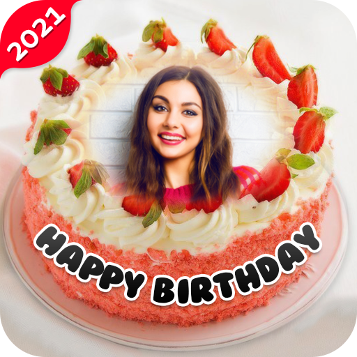 Name Photo On Birthday Cake - Birthday Photo Frame icon