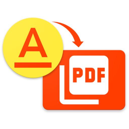 Text to PDF icon