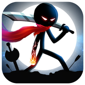 angry stick karate icon