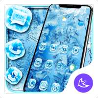 Ice Flower APUS Launcher theme on 9Apps