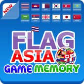 Flags Asia Memory Game icon