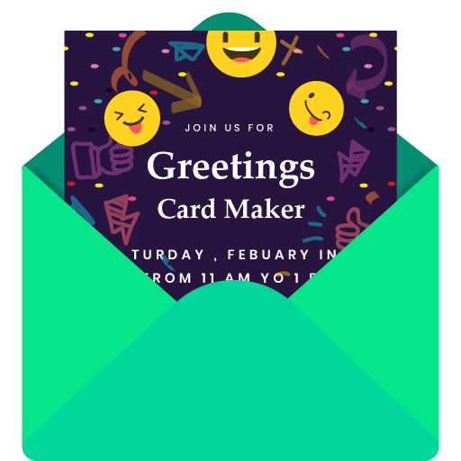 Invitation Card Maker Free by Greeting Cards Maker أيقونة