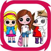 how to draw school girls on 9Apps