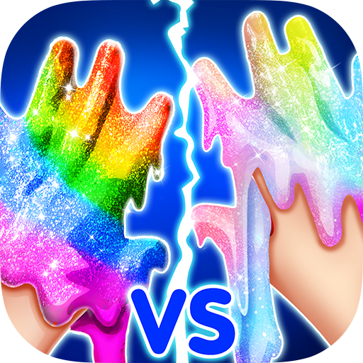 Rainbow vs Unicorn Makeup Slime icon