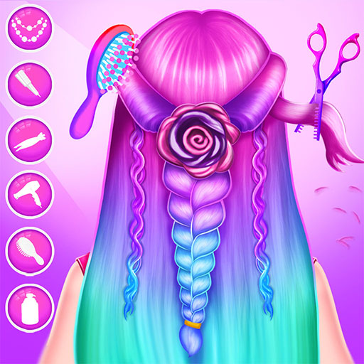 Braided Hair Salon MakeUp Game icon