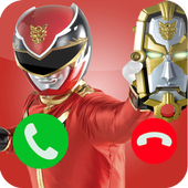 Fake Call From Power Prank Rangers icon