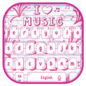 I Love Music Notepad Keypad Theme on 9Apps