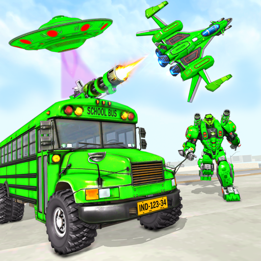 Bus Robot Car Game: Space Robot Transform War icon