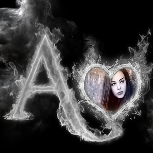 Smoky Text Photo Frames icon