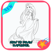 How to Draw Rapunzel أيقونة