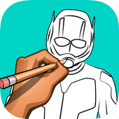 how to draw  superhero иконка