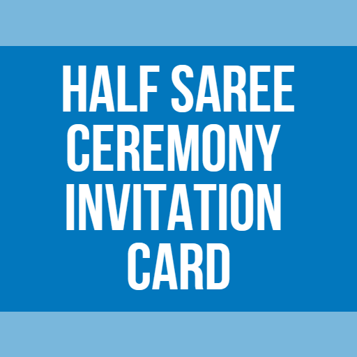 Half Saree Invitation Card icon