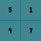 4 Numbers 1 Number icon