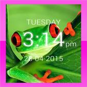 Frog Digital Clock LWP icon
