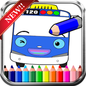 Drawing Bus Coloring Tayo icon