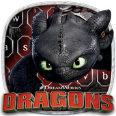 How to Train Your Dragon Toothless Keyboard Theme أيقونة