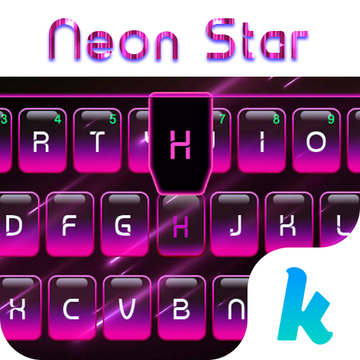 Neon Star Kika Keyboard Theme icon