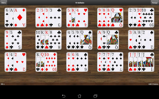 15 Solitaire Free screenshot 9