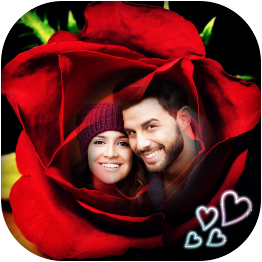 Red Rose Photo Frame - Rose Photo Effect icon